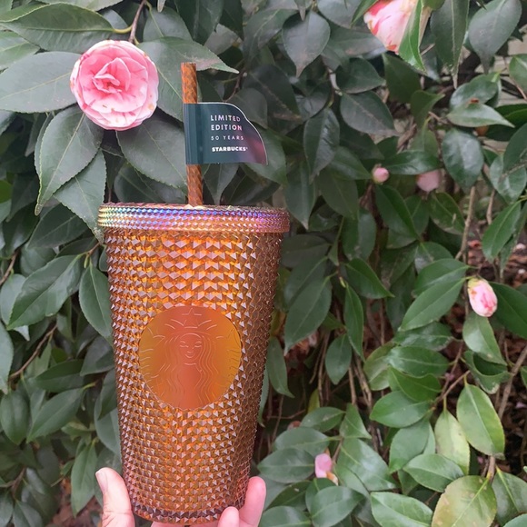 New Starbucks 2021 grande studded copper 16 oz tumbler - Picture 4 of 11